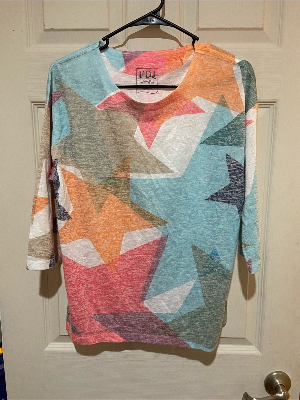 FDJ Multicolor Star-Print Long Sleeve Tee